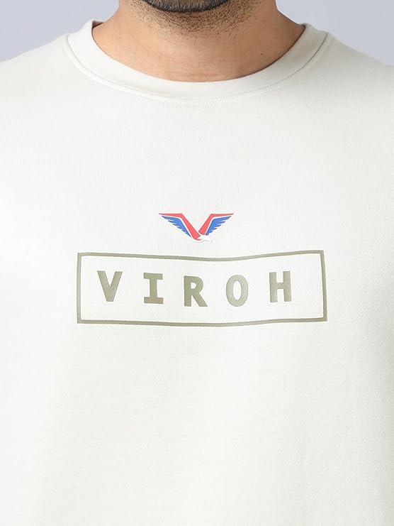 Men's Off-White Polycotton Tracksuit Sets | VIROH