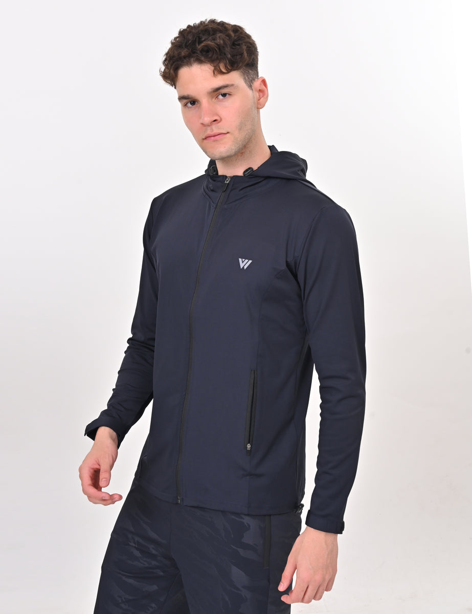 ウォーキング・ランニングウェア LOGO LINE TRACK JACKET - NAVY Buy Now Navy Track Jacket – VIROH