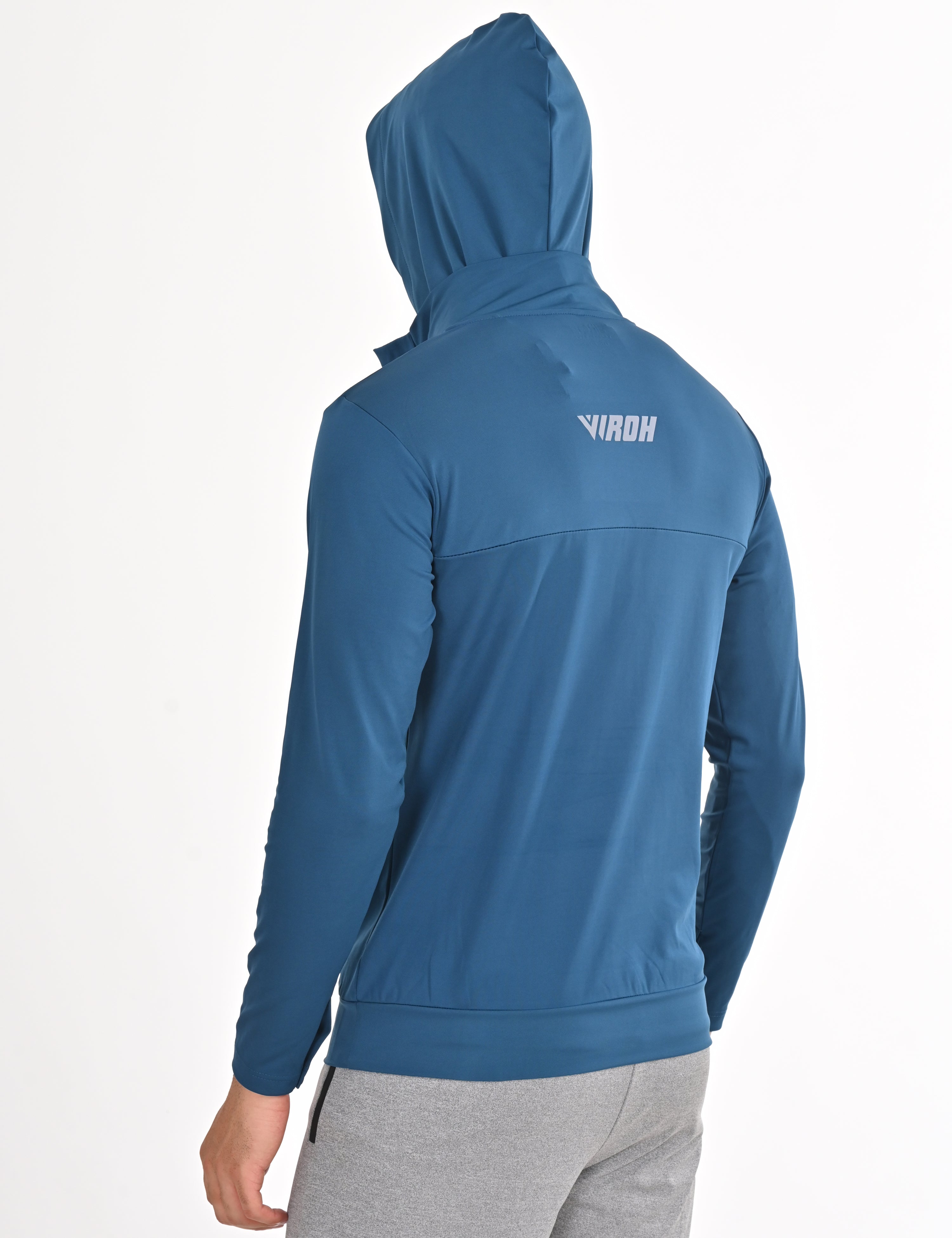 Blue Running Hoodie, Men's Hoodies | VIROH