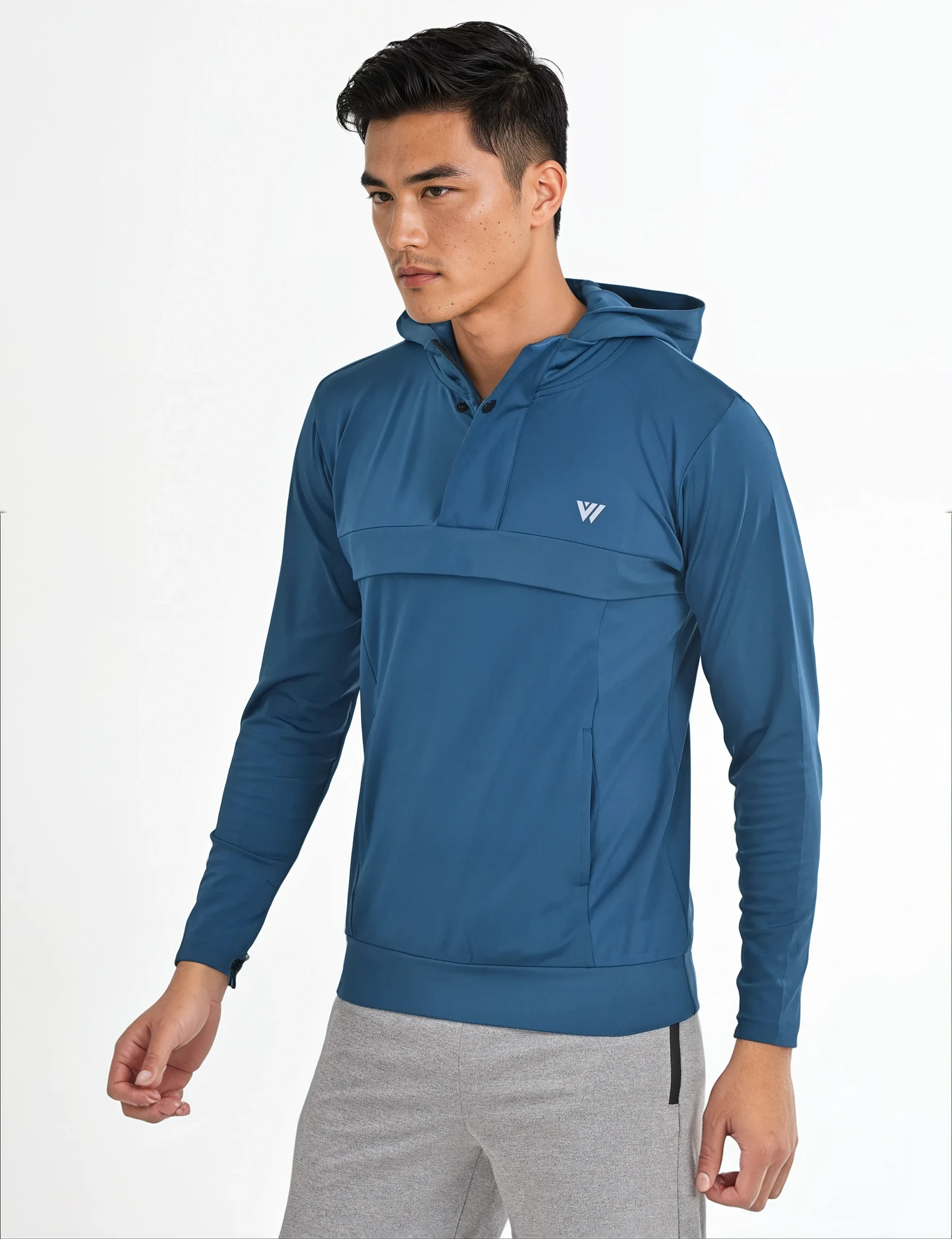 Blue Running Hoodie, Men's Hoodies | VIROH
