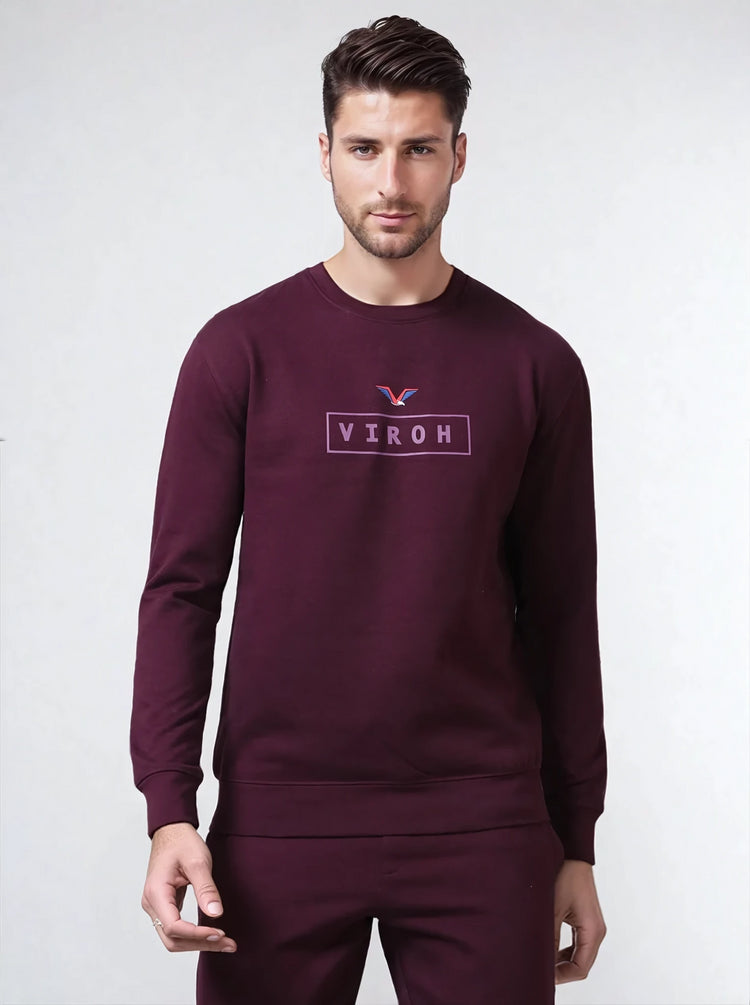 Men's Maroon Polycotton Tracksuit | VIROH
