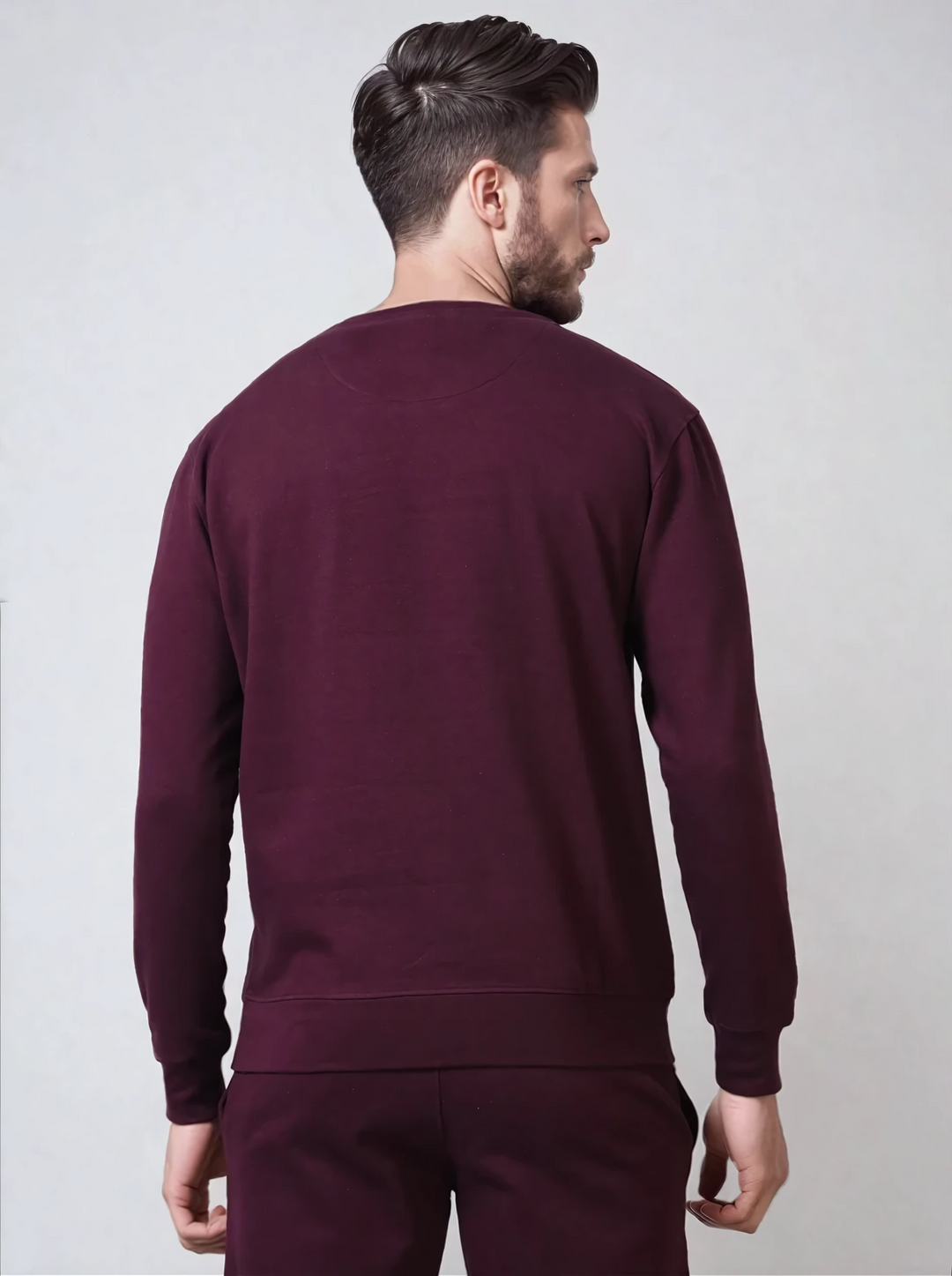 Men's Maroon Polycotton Tracksuit | VIROH