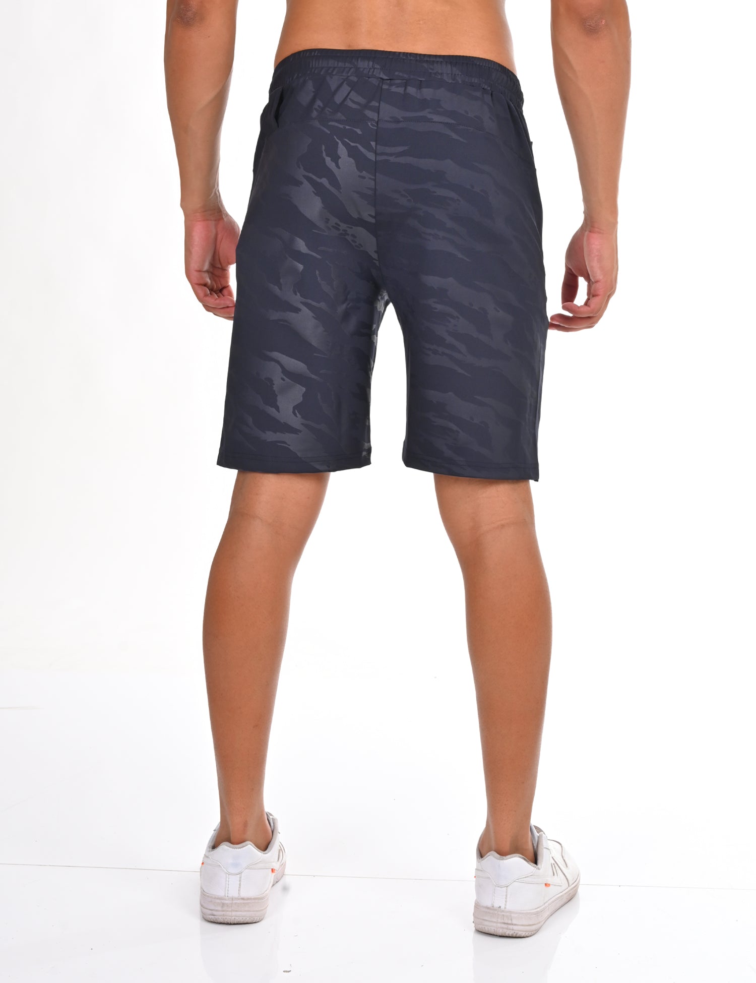 Printed Heavy Duty Navy Shorts | VIROH