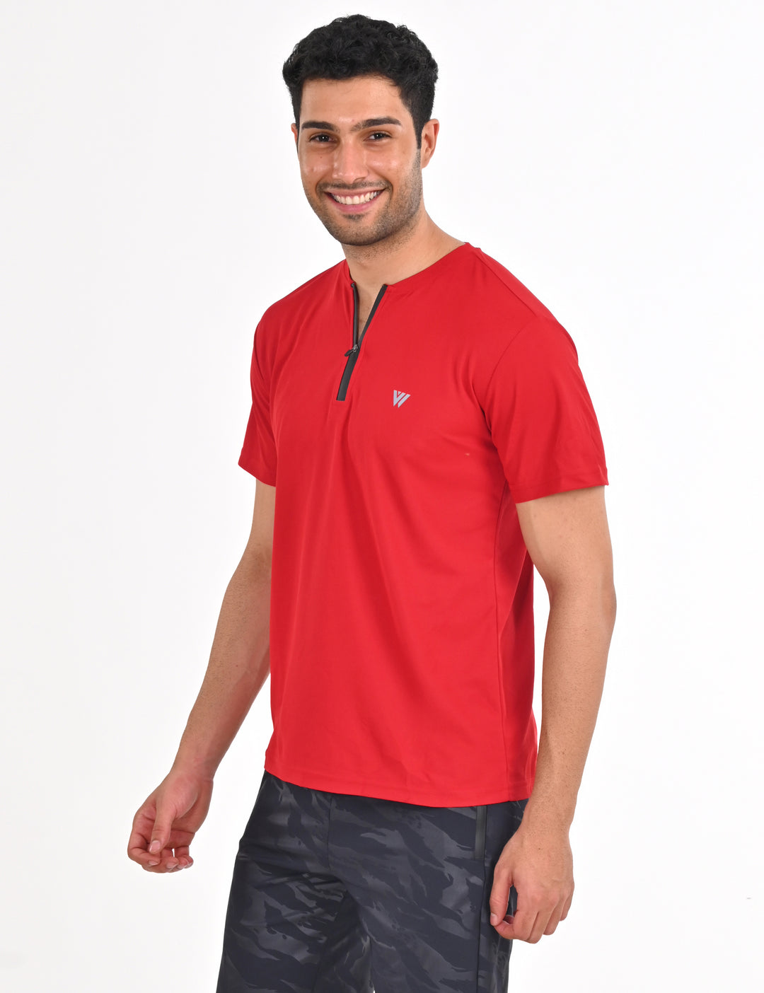 Red Tshirt with Zipper