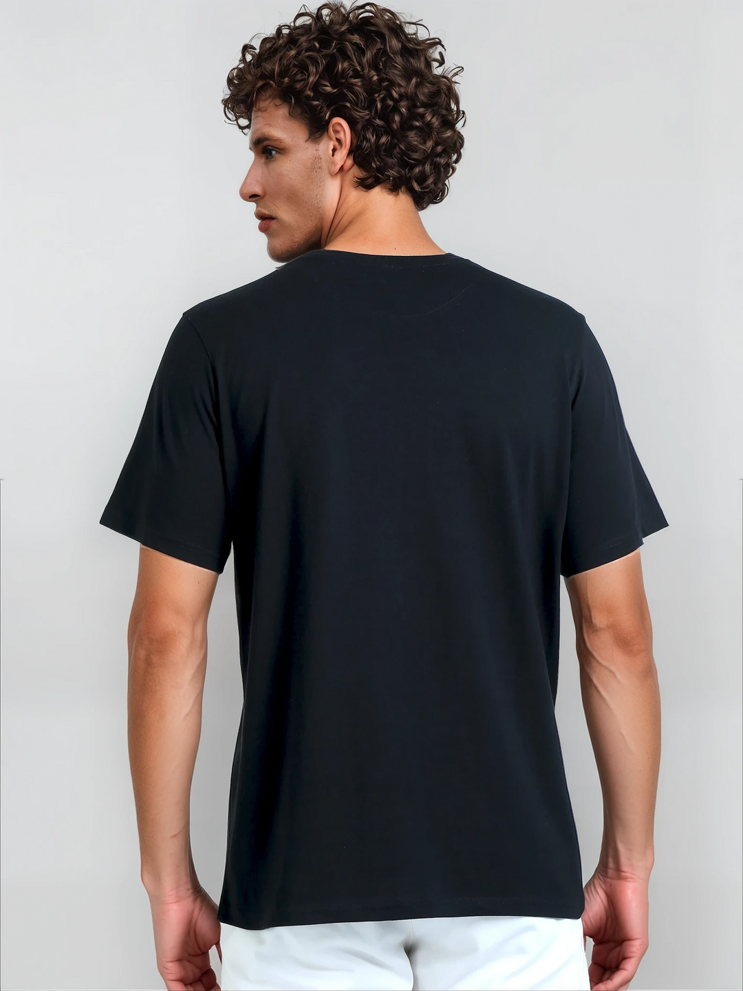 Black Supima Crew Neck T-Shirt