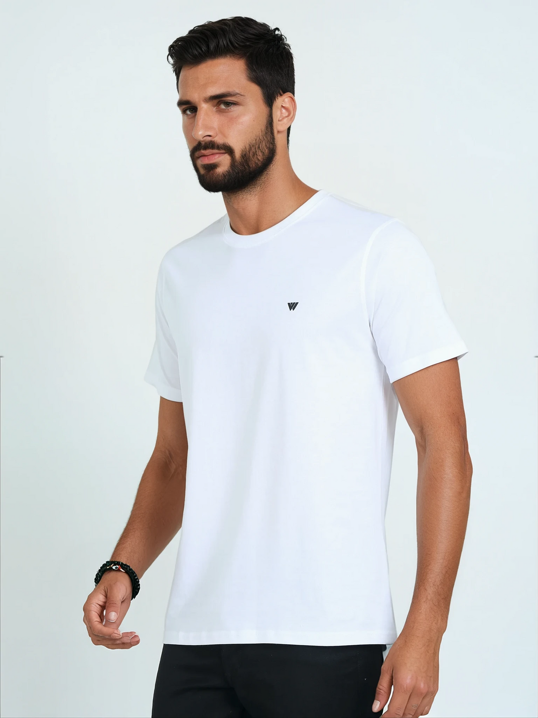 White Supima Crew Neck T-Shirt