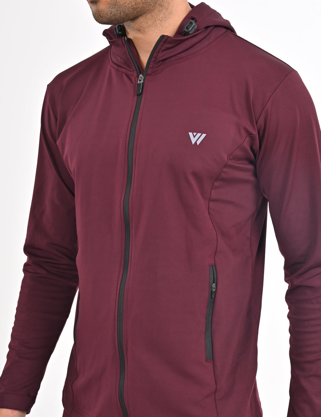 Maroon Track Jacket