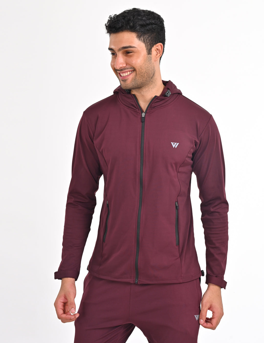 Maroon Track Jacket