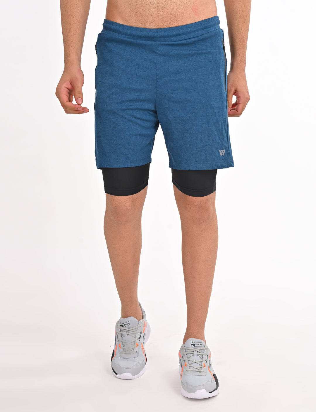 Blue Shorts with Inner Layer