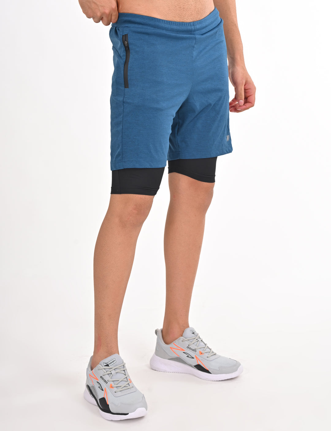 Blue Shorts with Inner Layer