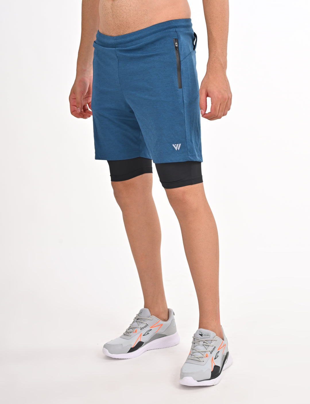 Blue Shorts with Inner Layer