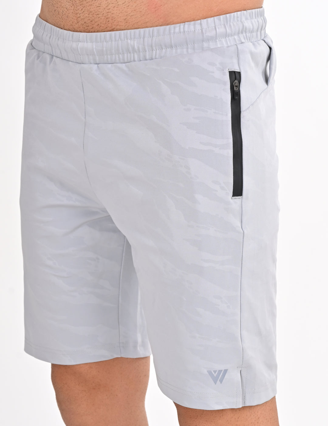 Printed Heavy Duty Grey Shorts