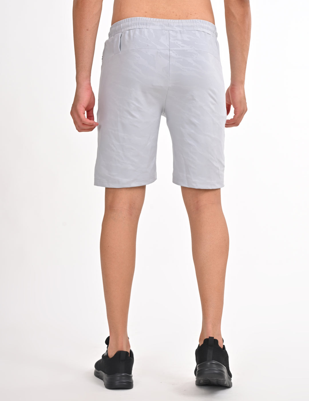 Printed Heavy Duty Grey Shorts