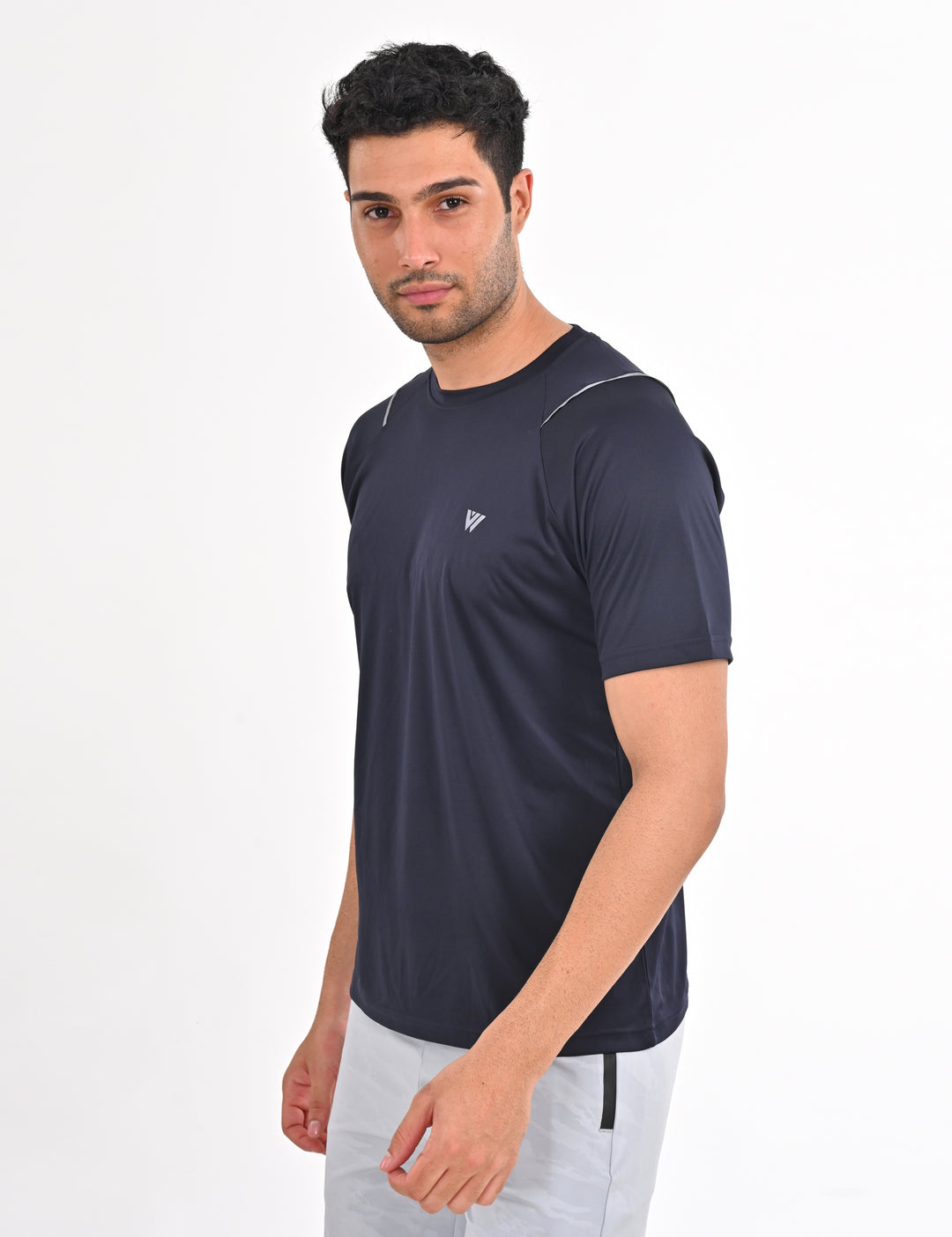 Navy Raglan Sleeve Sport T-shirt