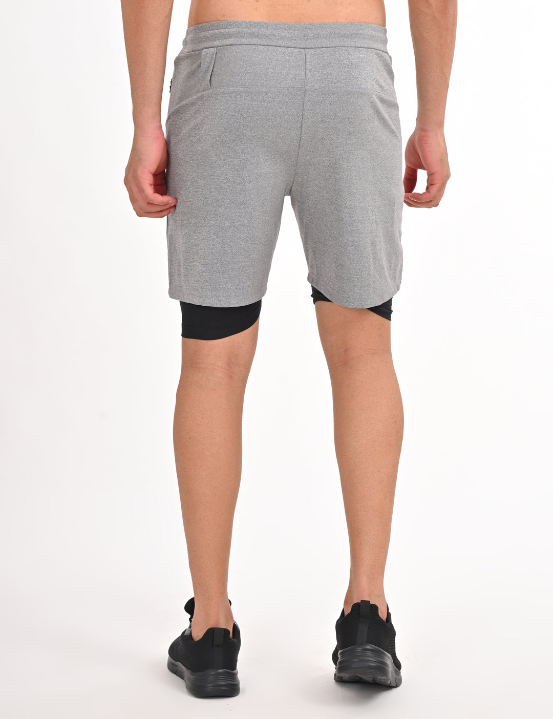 Grey Shorts with Inner Layer