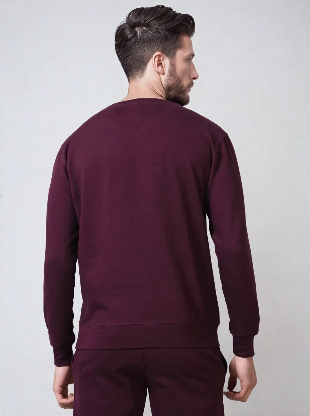 Men's Maroon Polycotton Tracksuit