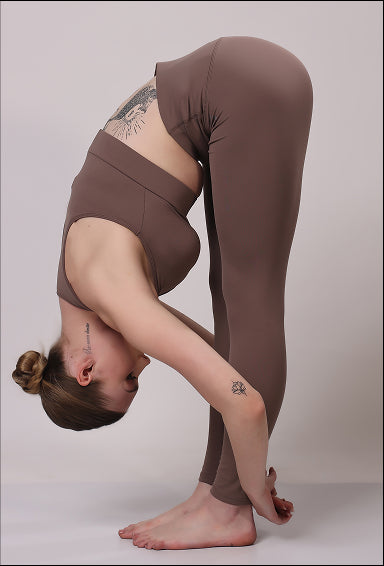 Leggings and Bra Set - Cappucinno | VIROH