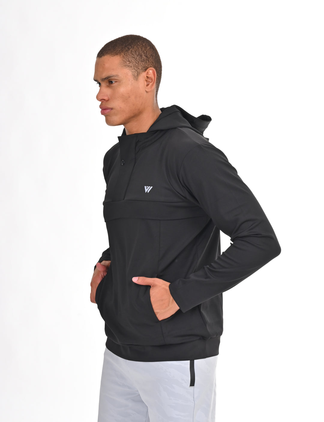 Black Running Hoodie