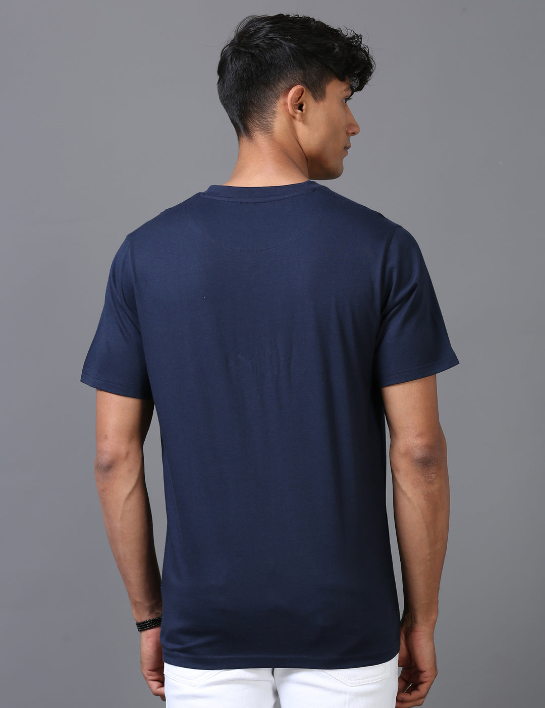 Navy Supima V-Neck T-Shirt