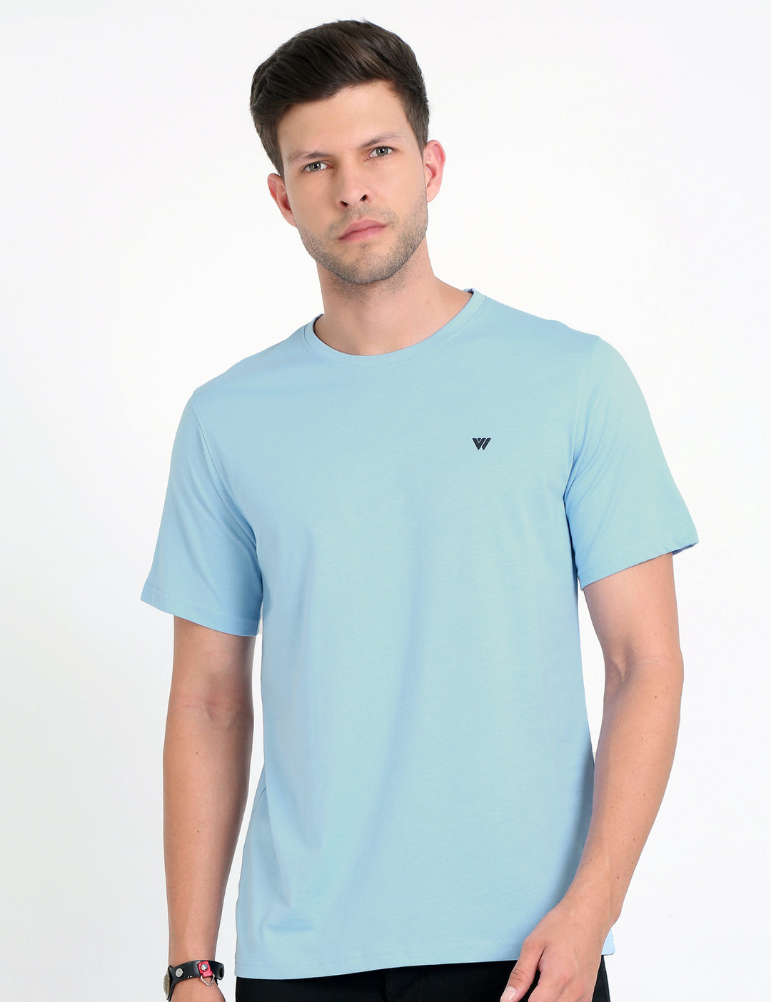 Sky Blue Supima Crew Neck T-Shirt