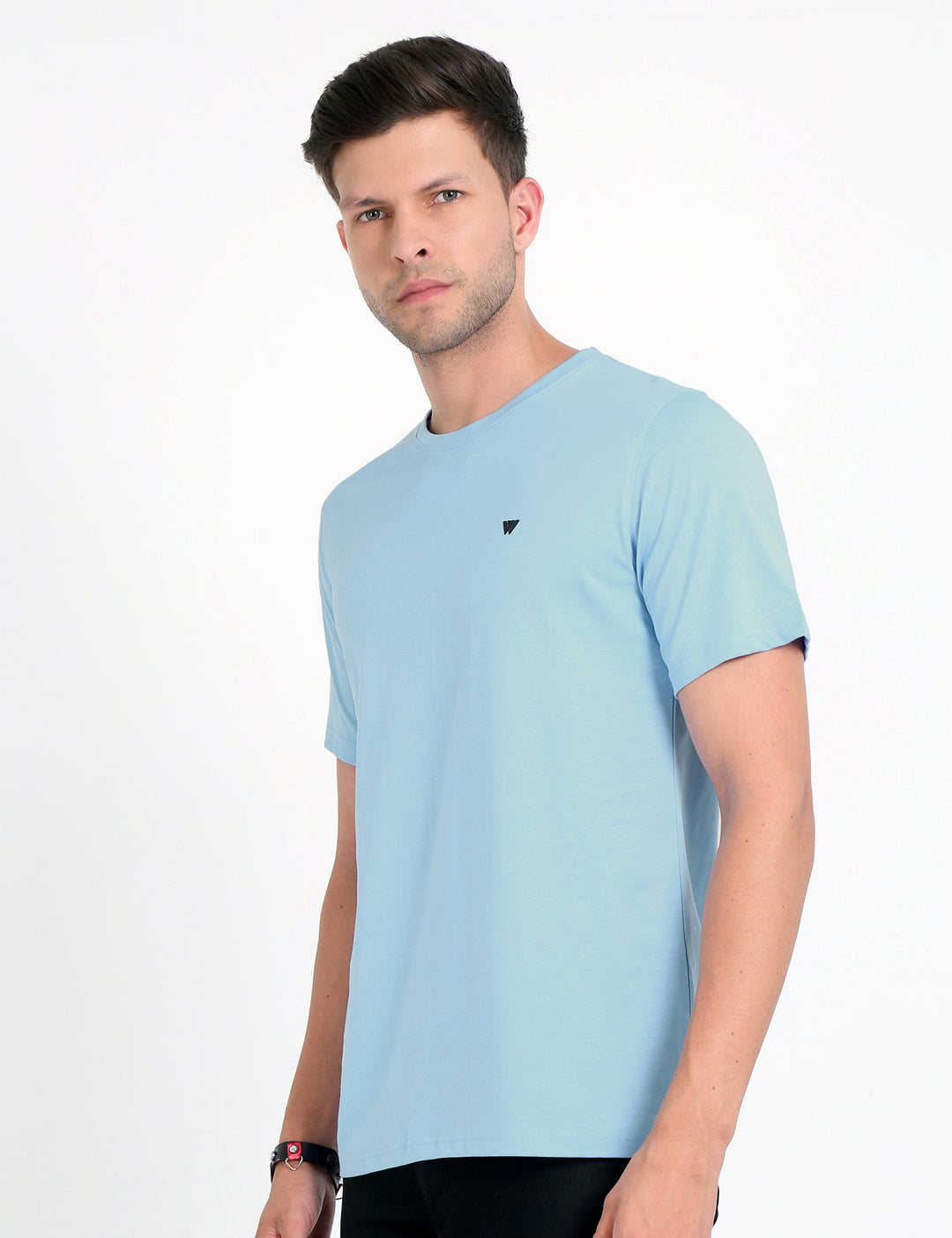 Sky Blue Supima Crew Neck T-Shirt