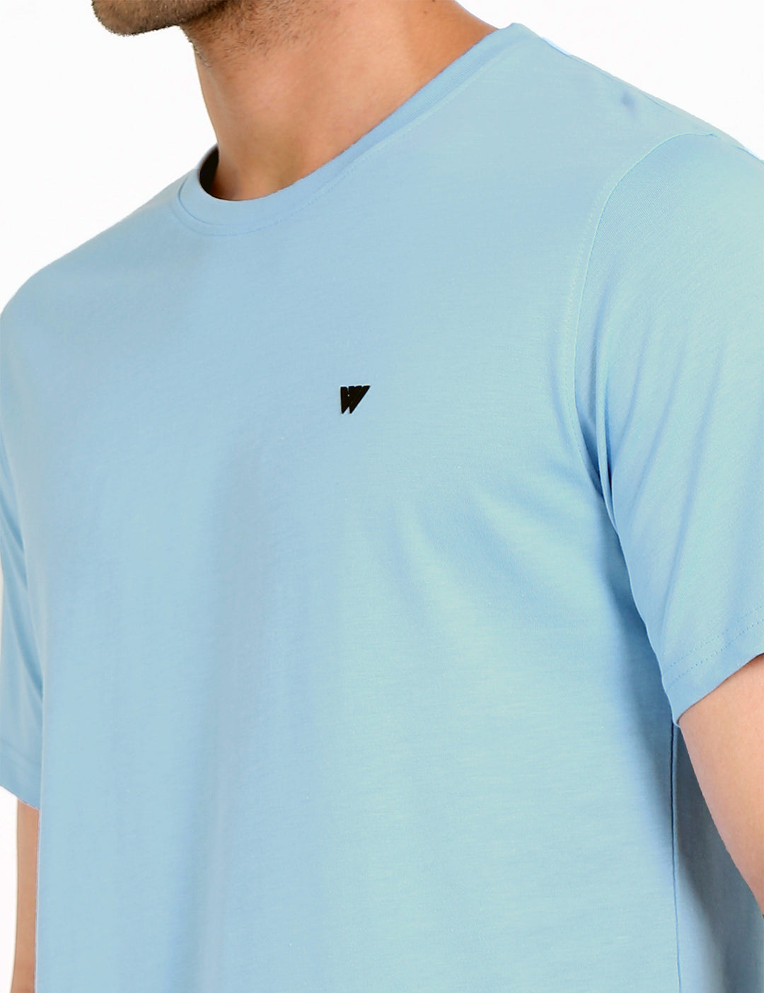 Sky Blue Supima Crew Neck T-Shirt